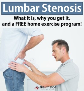 how to treat lumbar spine stenosis fit stop physical therapy