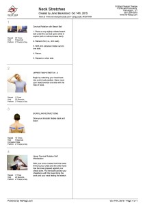 neck stretches HEP