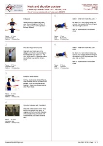 Posture exercises