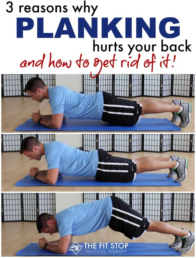 Why does planking hurt my back?