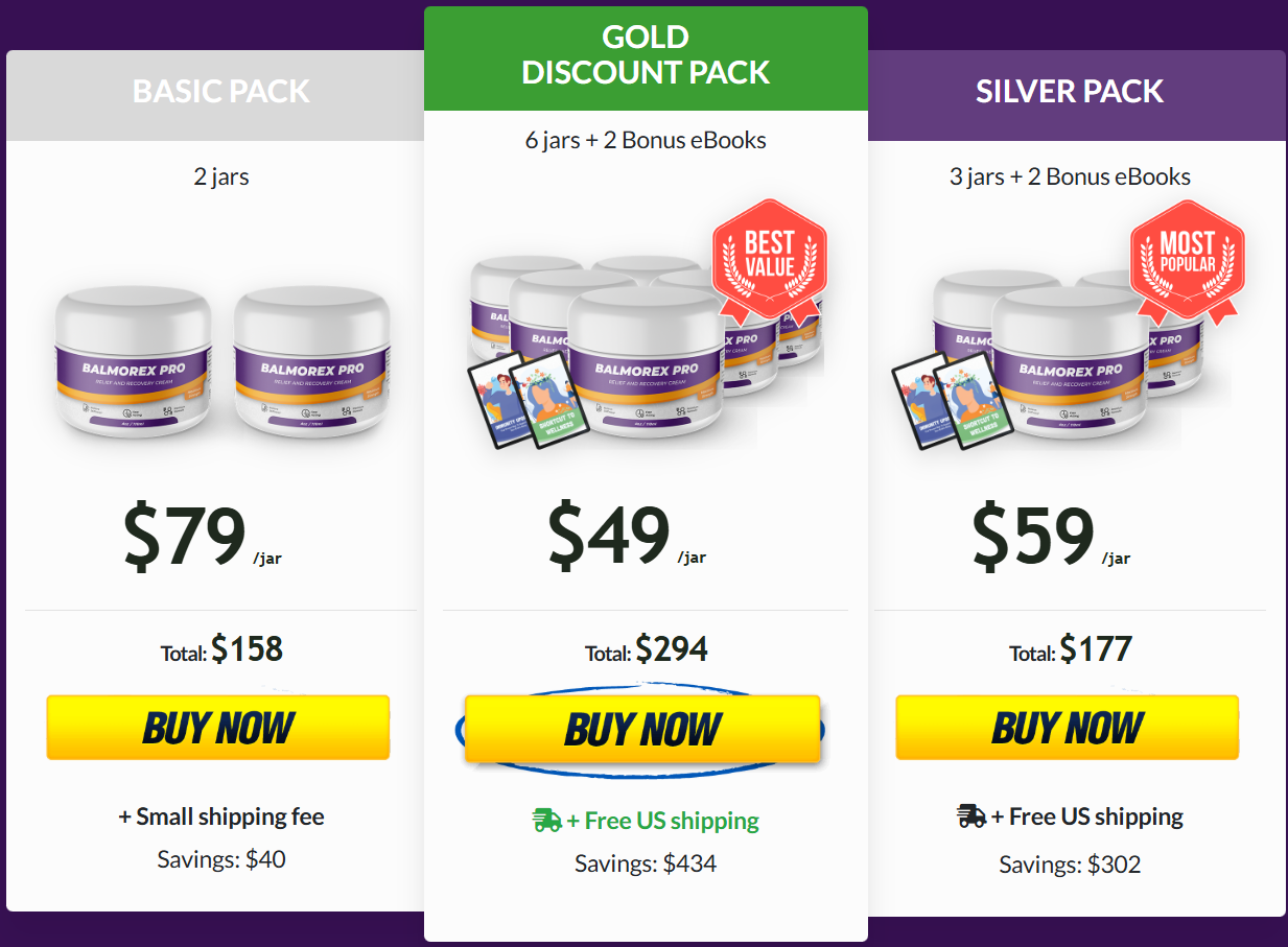 Balmorex Pro Pricing