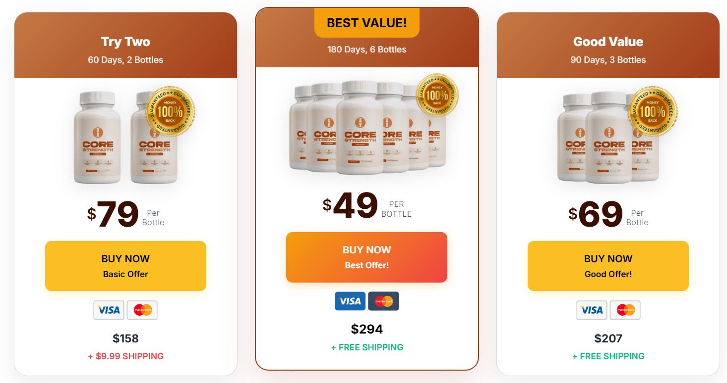 CoreStrenght Pricing