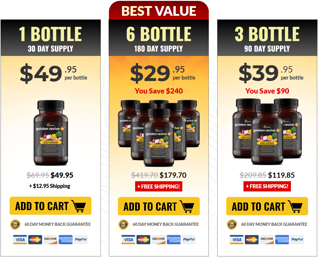 Golden Revive Plus Pricing