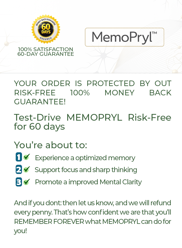 Memopryl money back gurantee