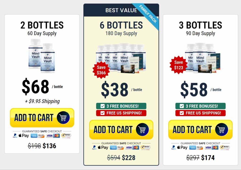 Mind Vault Pricing