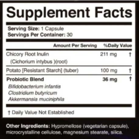 SlimTide Supplement Facts